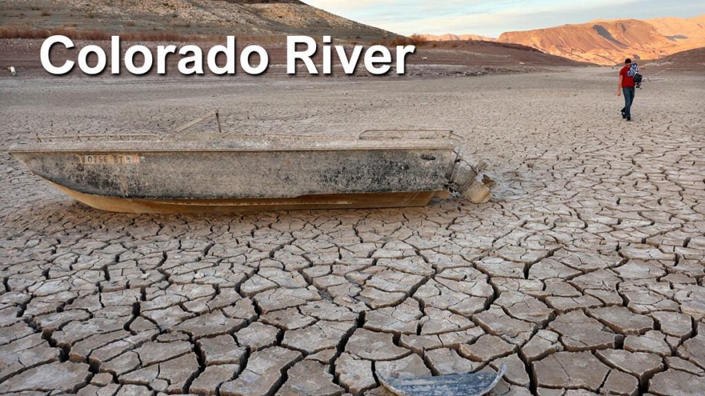 Colorado River water level drop drought crisis
